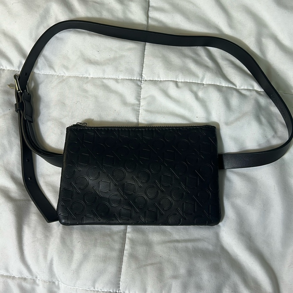 Calvin Klein black fanny pack purse. Belt bag.